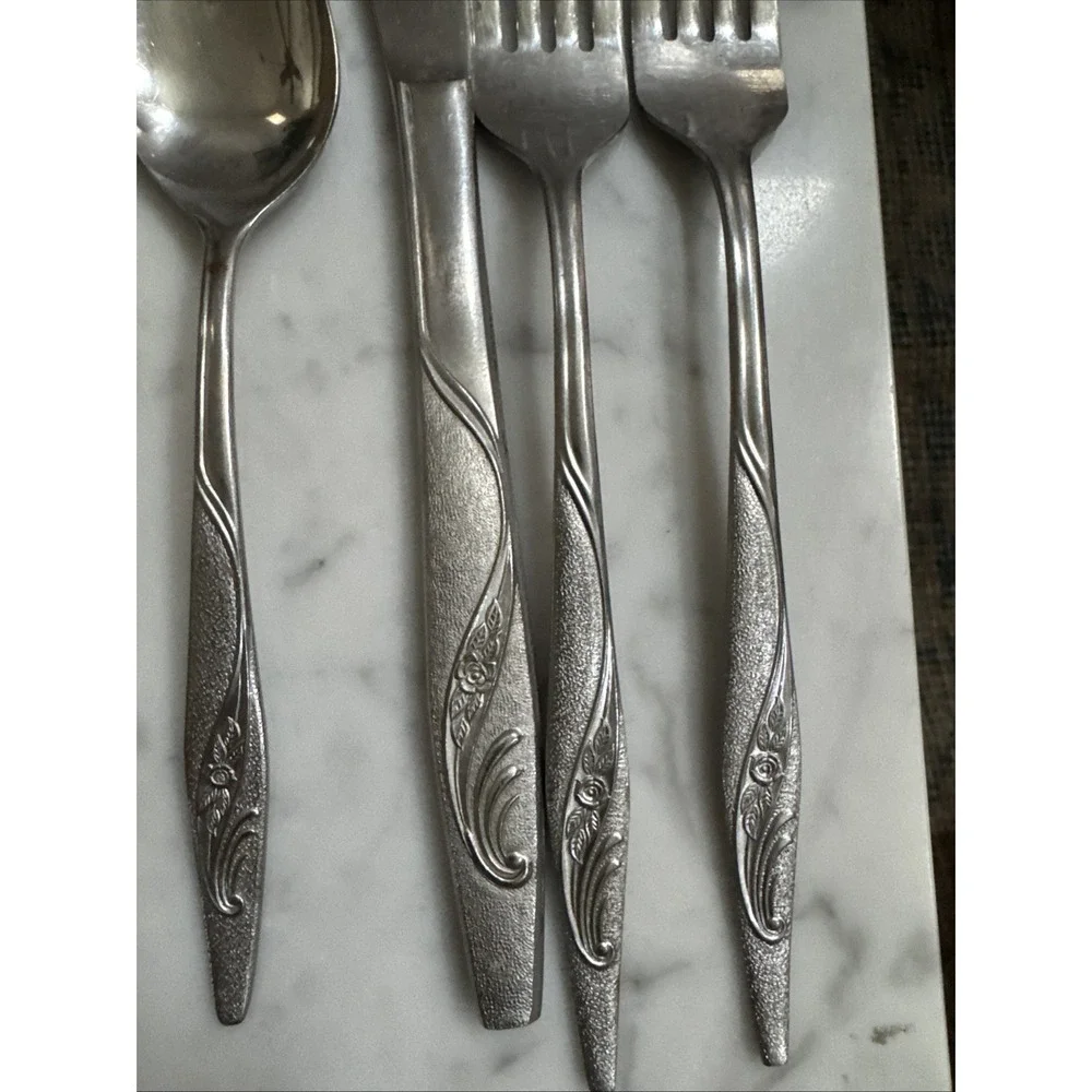 INS220 Stainless By International Silver 18/10 Glossy Set Of 6 Pieces Japan
